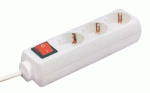 NV-03K-3/WH 220 V-OS HÁLÓZATI ELOSZTÓ kapcsolóval ew02489